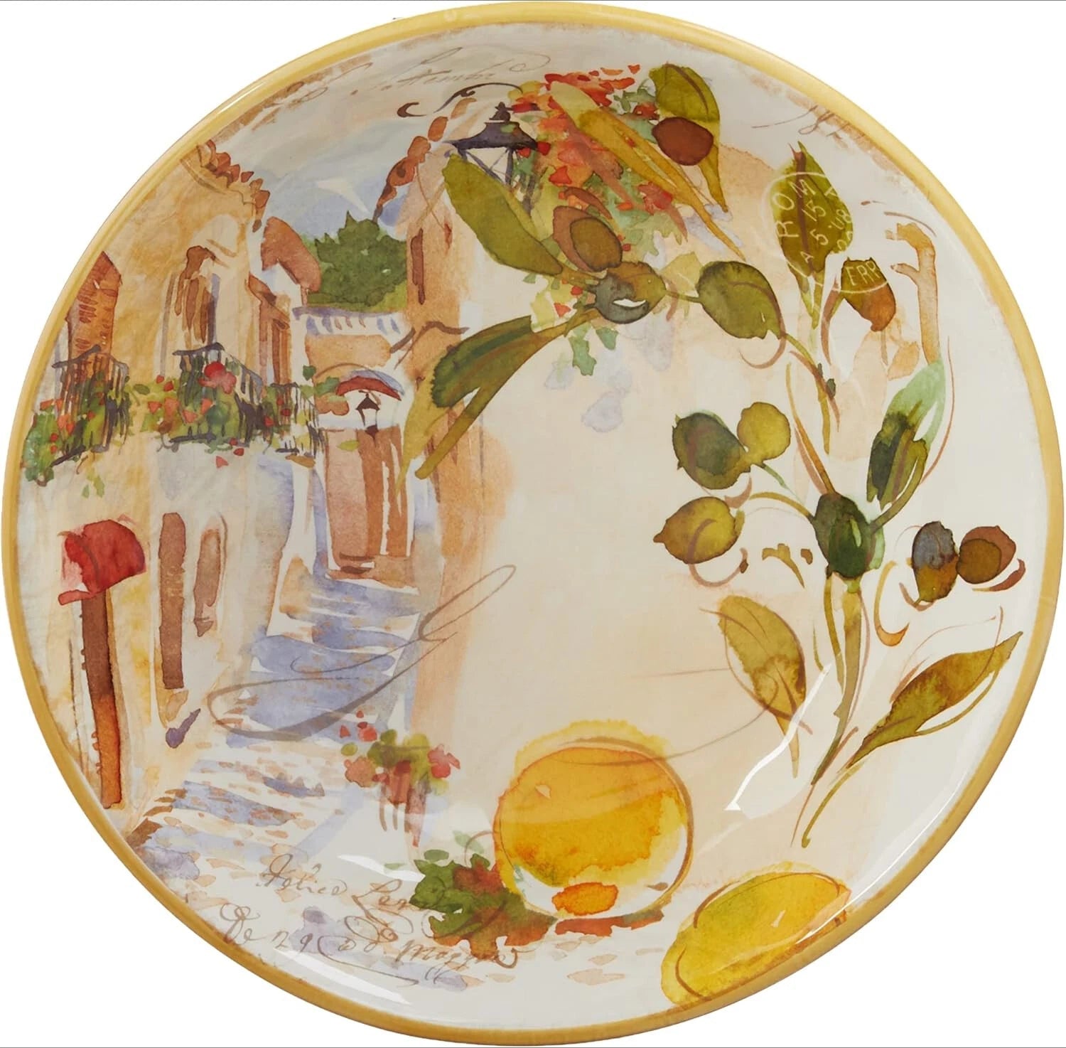 9.25” Soup/Pasta Bowl, Assorted Designs, Set of 4 07FC0E-D4 - KOEEK
