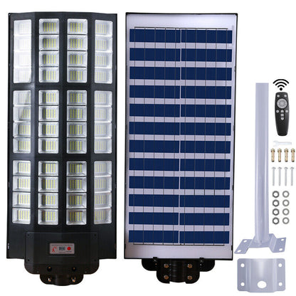 new Outdoor Commercial 1500W LED Solar Street Light IP67 Dusk-to-Dawn Road Lamp+Pole