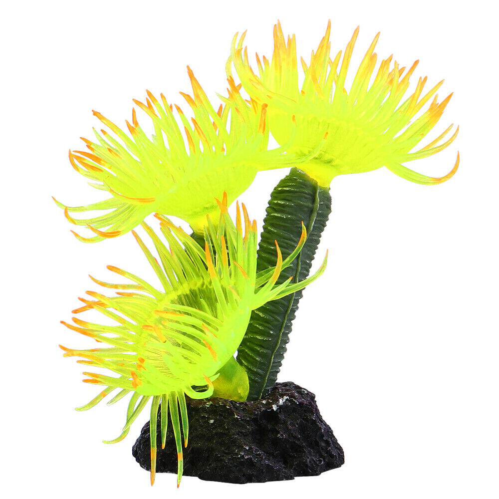 ny 3 Pc Fish Tank Faux Coral Realistic Fake Aquatic Artificial Decor