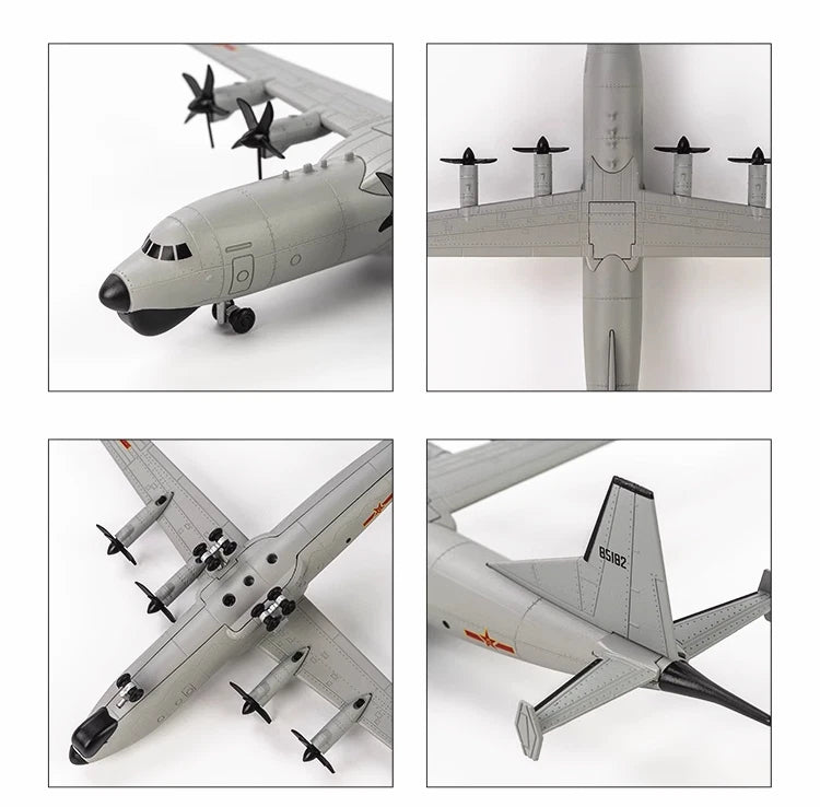 AF1 1/200 PLA Y-8 Anti-submarine Aircraft Finished Diecast Model 07FC0E-D4 - KOEEK
