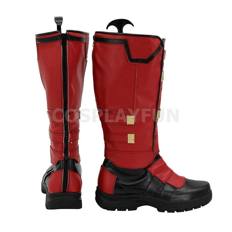 Marvel Wade Wilson Shoes Men Cosplay Deadpool 3 Boots Handmade Costume Props HANDMADE - KOEEK