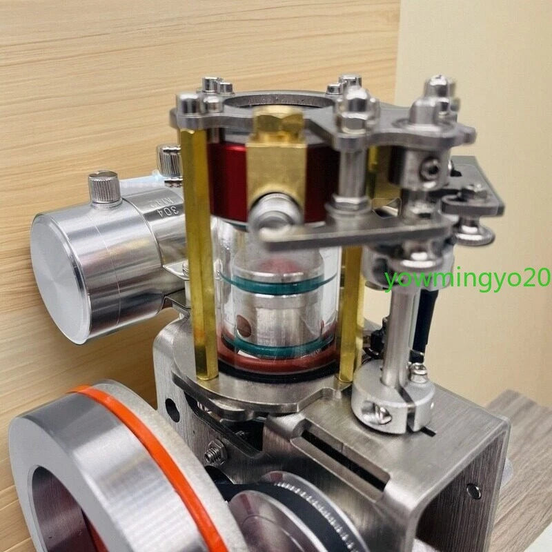 Startable 4-Stroke Alcohol Engine Model Kit CNC Metal Mini Combustion Engin STEM 07FC0E-D4 - KOEEK
