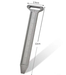 Outdoor Titanium Alloy Scale 90MM Metric Ruler Construction Site EDC Multi Tools 07FC0E-D4 - KOEEK