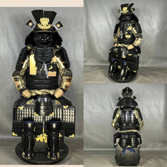 Japanese Tōsei Gusoku Samurai Armor Wearable Black Iron Armour Props Collection 07FC0E-D4 - KOEEK