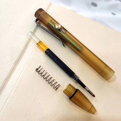 EDC Titanium Pocket Polyetherimide ULTEM PEI Rollerball Pen Ballpoint Gel Pen 07FC0E-D4 - KOEEK