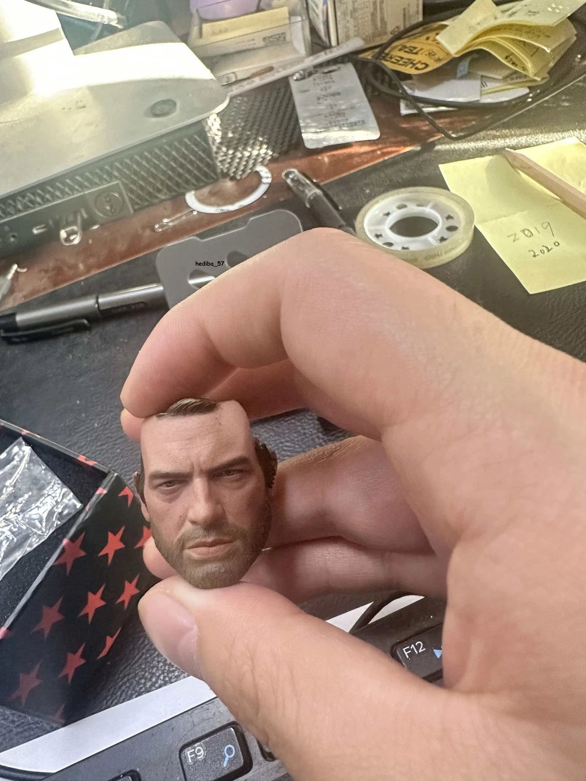 1/6 Scale Arthur Medium Beard Painted Head Sculpt Accessories For 12'' Figure 07FC0E-D4 - KOEEK