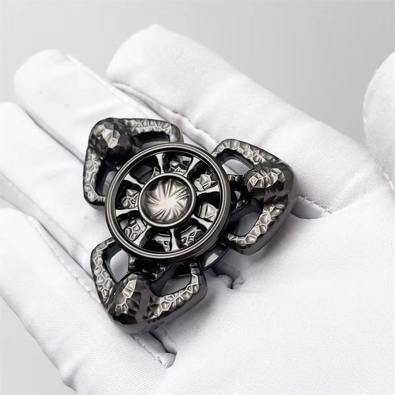Personalized Hollow EDC Hand Spinner Exquisite Metal Fidget Spinner ADHD Toy 07FC0E-D4 - KOEEK