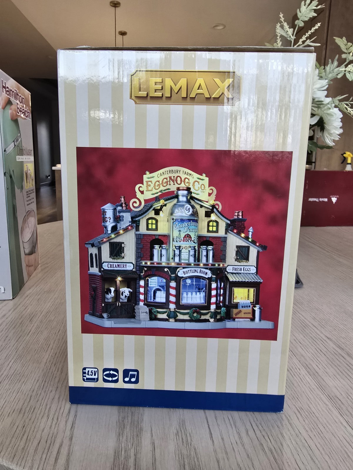 Lemax Canterbury Farms Eggnog Factory Christmas Village Animated Lights Sound LEMAX - KOEEK