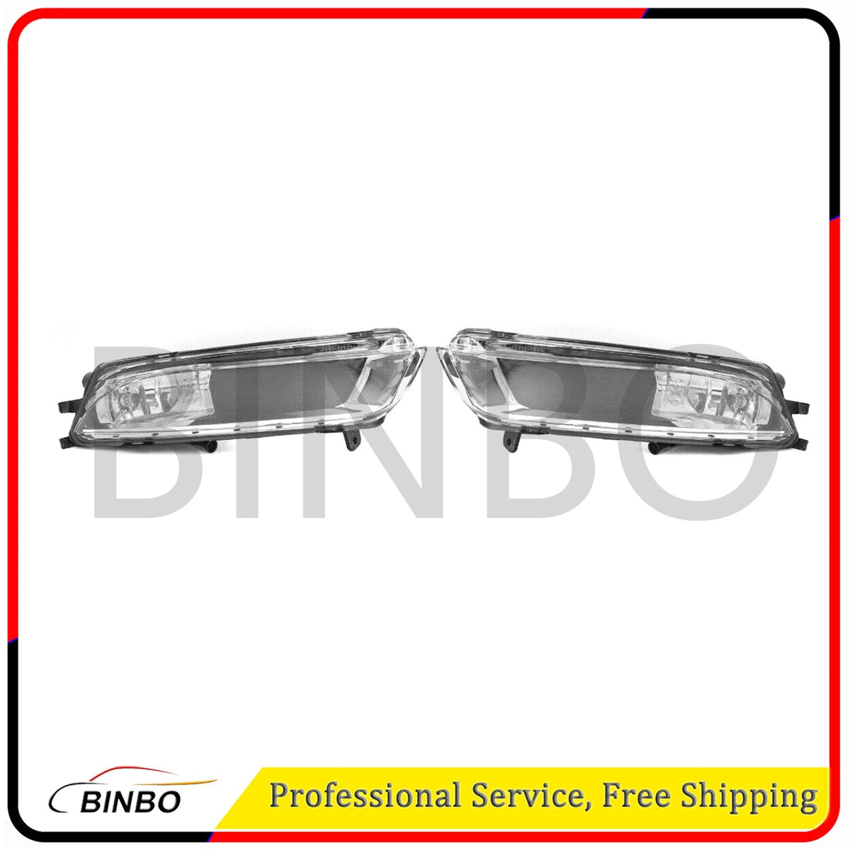Pair of Front Fog Lights Fog Lamp Halogen For VW Volkswagen CC 13-16 07FC0E-D4 - KOEEK
