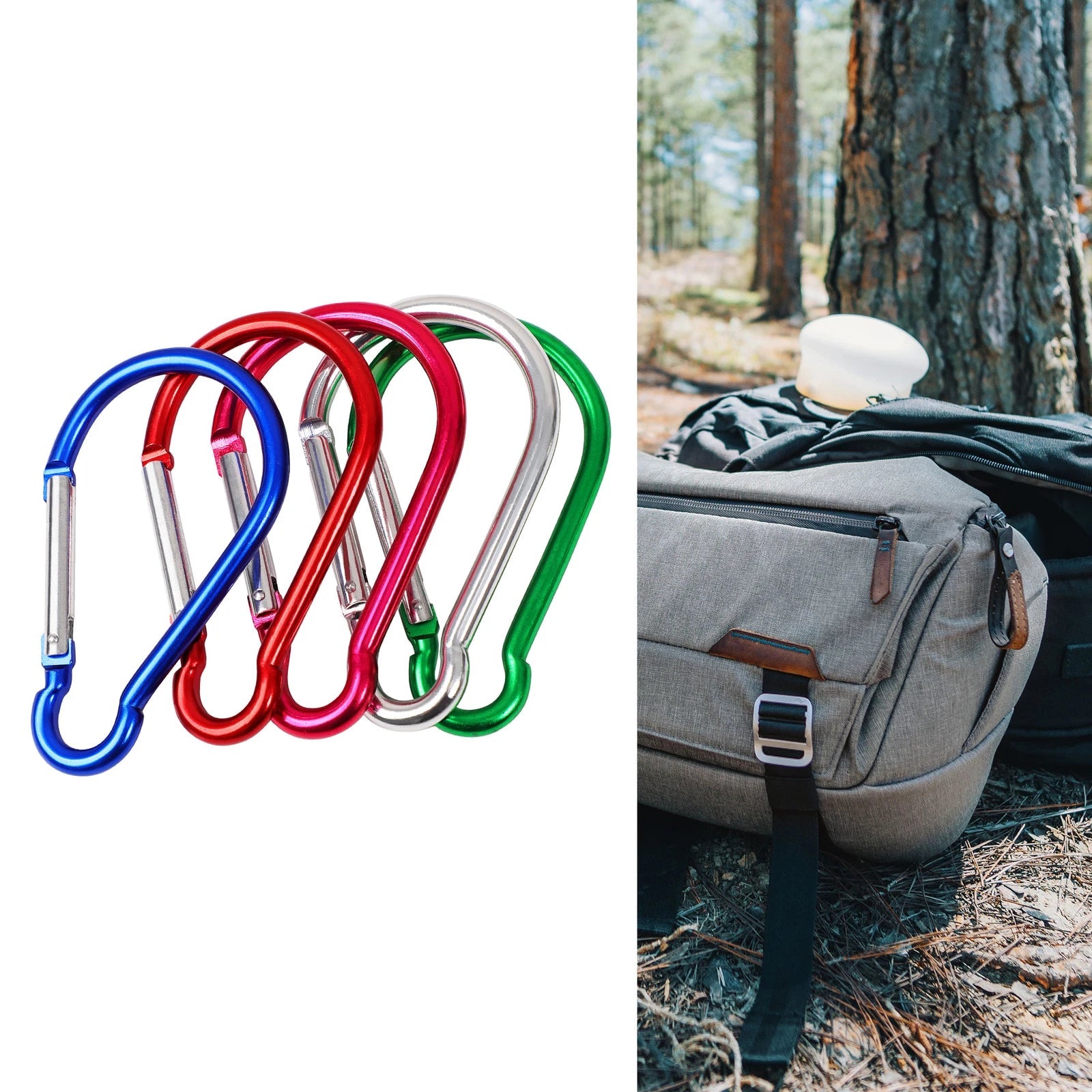 Uxcell 5PCS Spring Snap Hooks, Carabiner Keychain Clips Quick Link for Key UXCELL - KOEEK