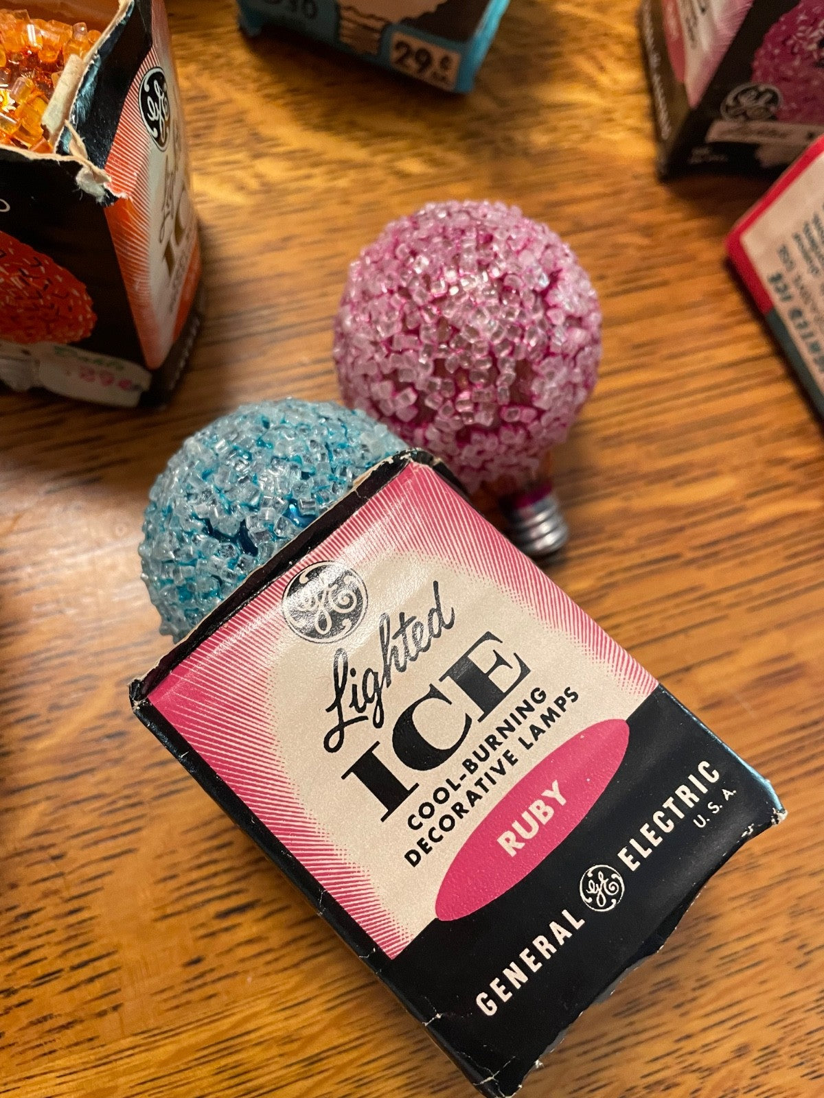 11 Vintage GE Lighted Ice Lamps Christmas Light Bulbs in  Box GE - KOEEK