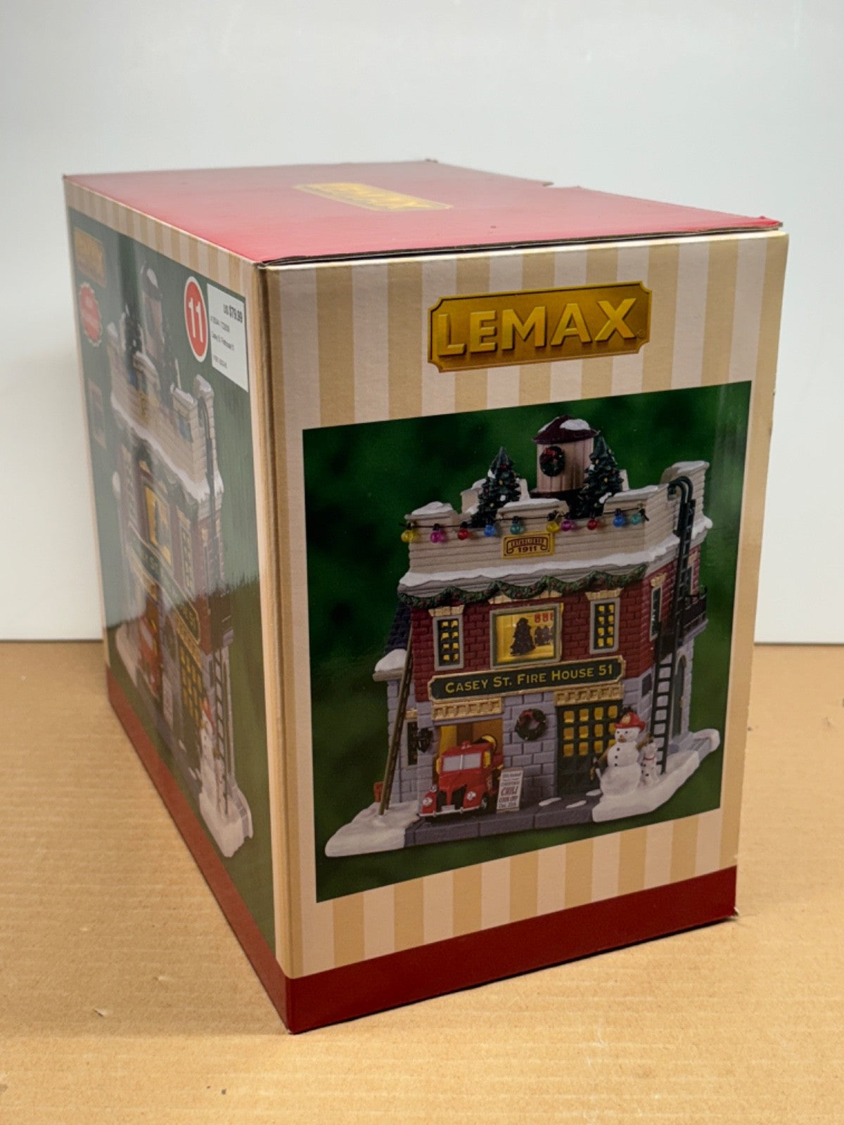 LEMAX !! Casey St. Firehouse 51  !! Porcelain Lighted Building LEMAX - KOEEK