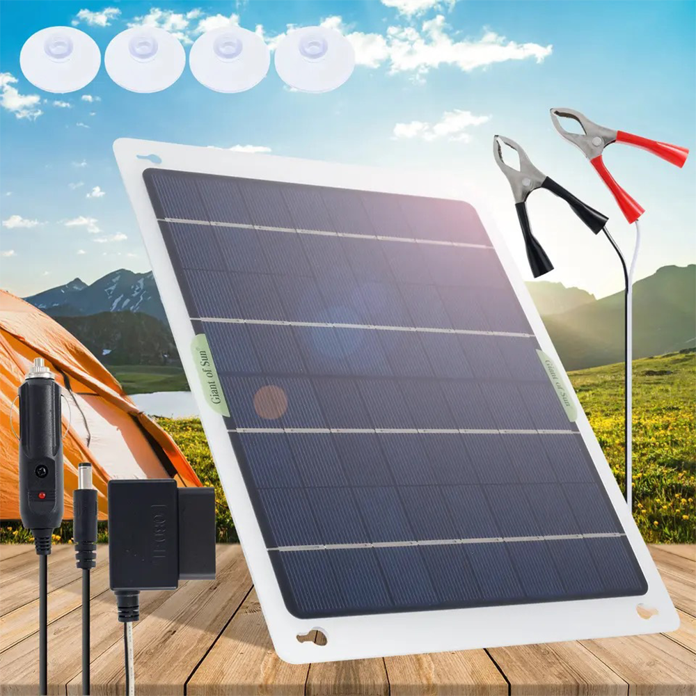 ny 50W Mono Solcellepanel Lading Camping Hjem Båt 100A Kontroller RV Hjem Bil Båt