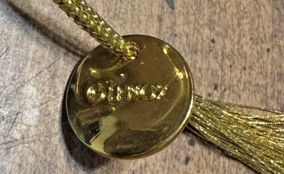 LENOX 2011 Annual Christmas Ball Ornament Porcelain Gold Garland Swag - MINT LENOX - KOEEK