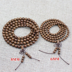 1Pc Golden Sandalwood Buddha Bead Hand String Exquisite Ornament Bracelets 07FC0E-D4 - KOEEK