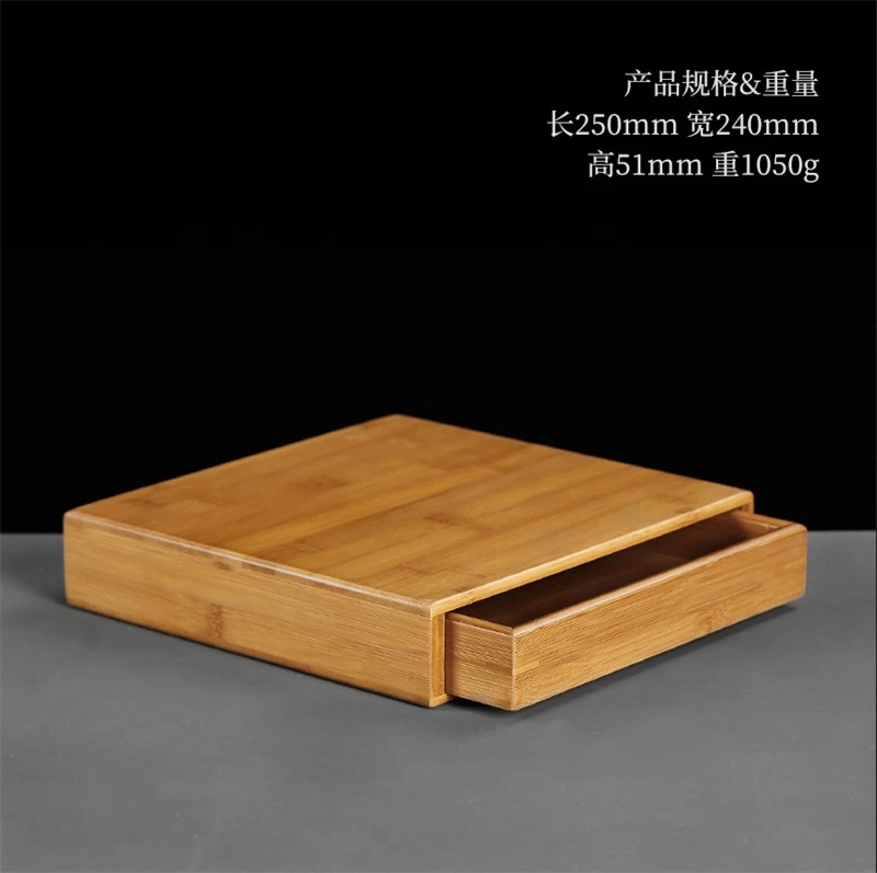 China Pu'er Tea Cake Tea Storage Box Drawer Bamboo Box One/Two Layer Gift 07FC0E-D4 - KOEEK