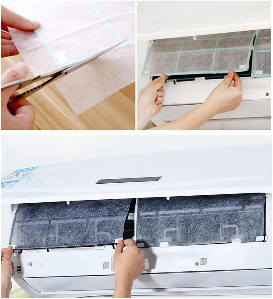 new 10 Pack Mini Split Air Conditioner Vent Filters Cover Anti-Dust White