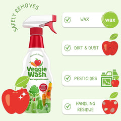 new Veggie Wash Fruit and Vegetable Wash, Produce 16 Ounce (Pack of 3) VEGGIE WASH - KOEEK