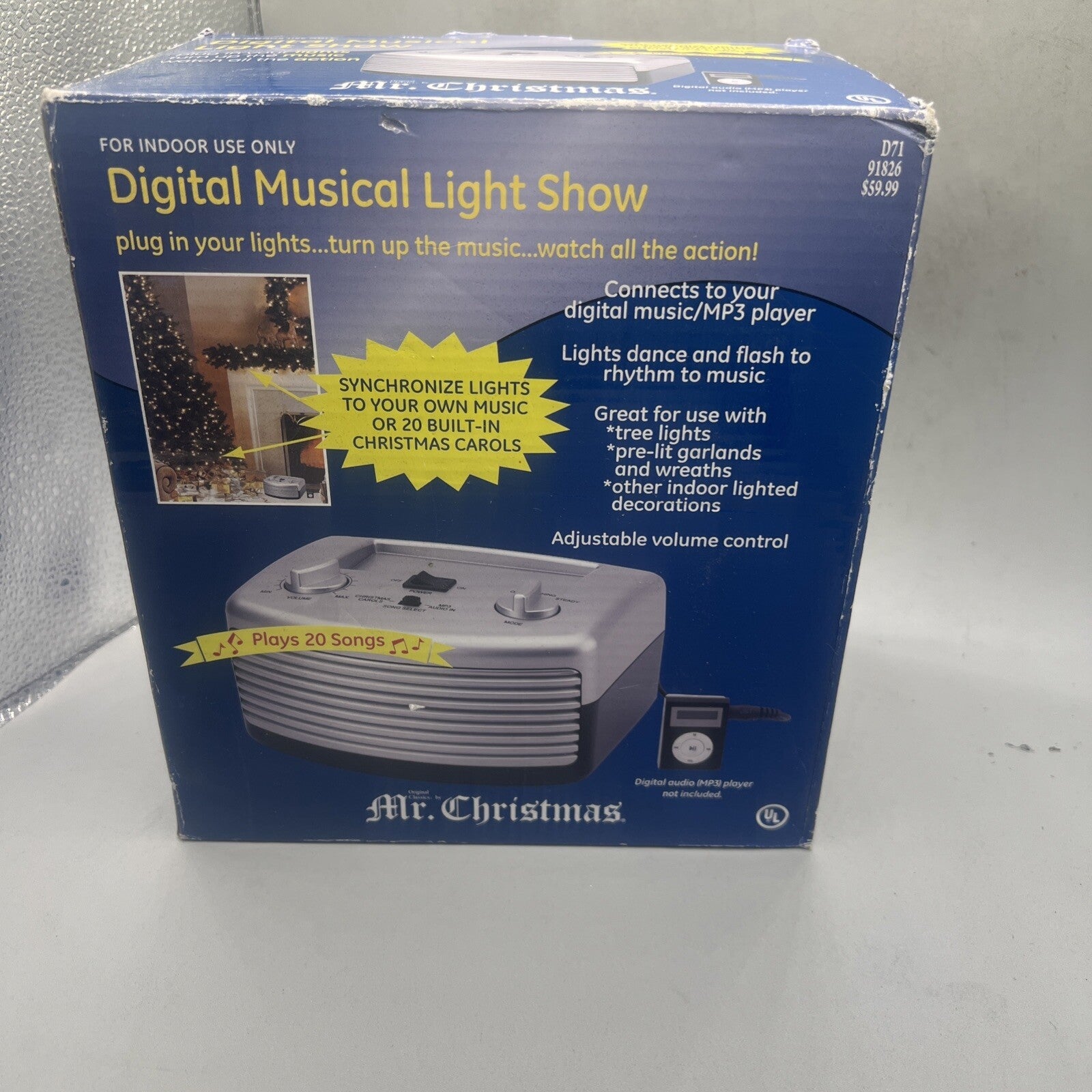 -Vintage Mr Christmas Digital Musical Light Show  In The Box 07FC0E-D4 - KOEEK