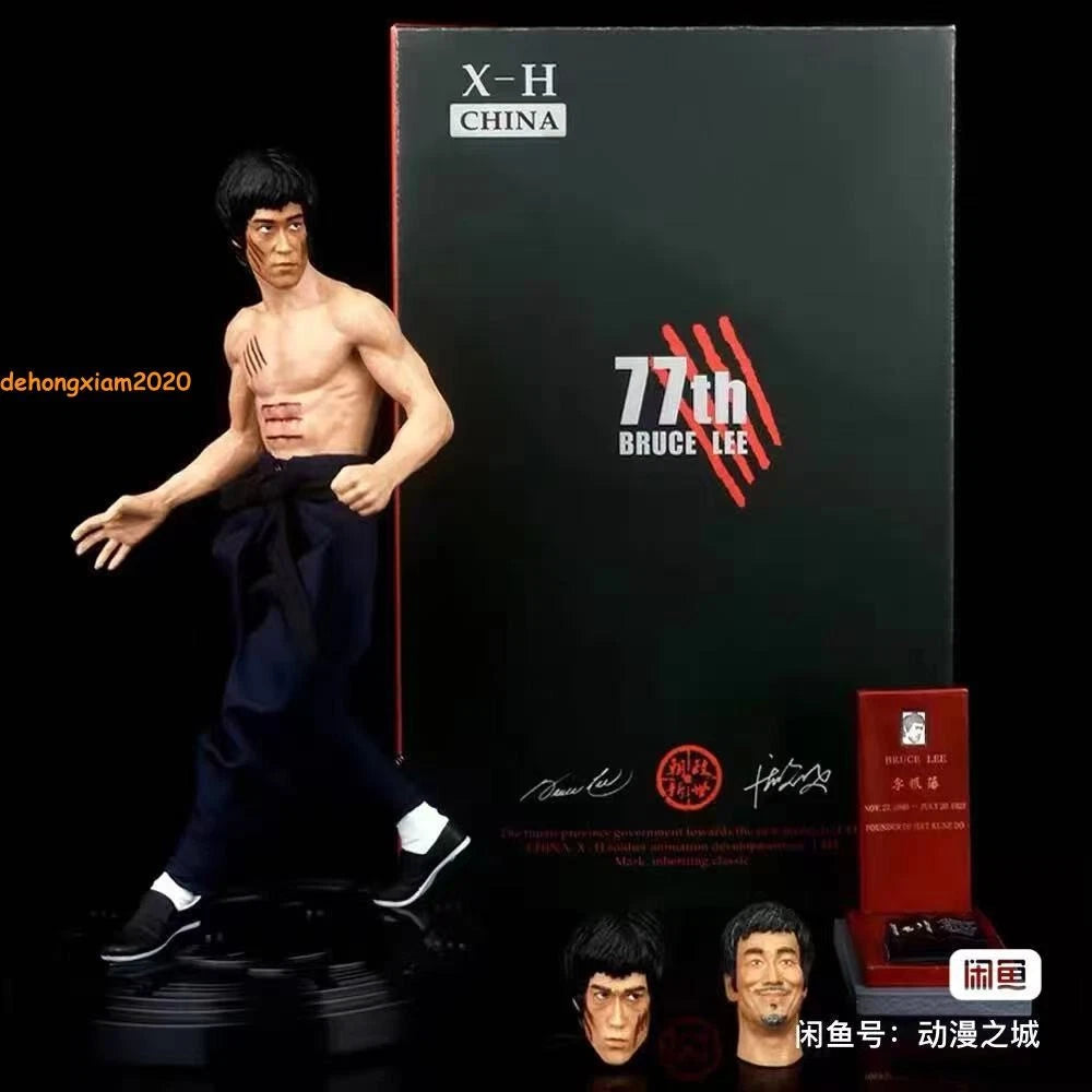 Bruce Lee 77th Anniversary Edition Statue Enter The Dragon Three-headed Figures 07FC0E-D4 - KOEEK