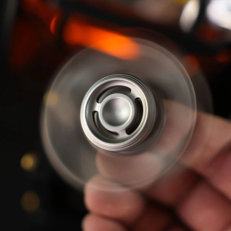 Stainless Steel Fidget Spinner EDC Fidget Toy Anxiety Stress Relief Spinning Toy 07FC0E-D4 - KOEEK