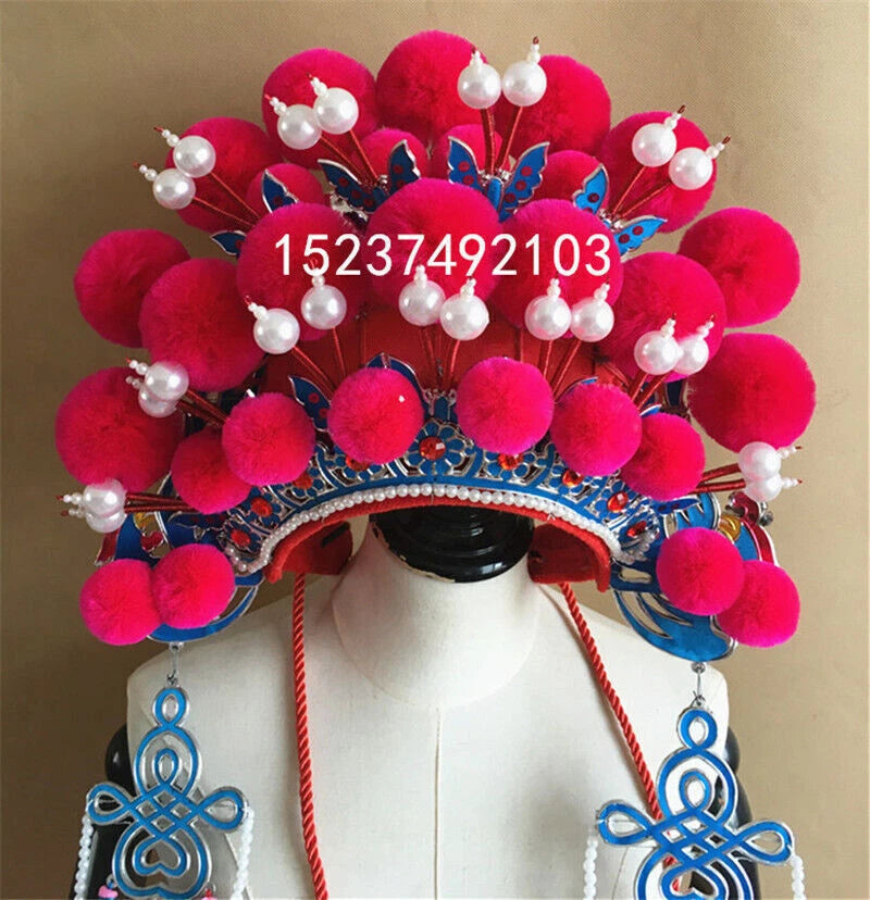 Chinese Drama Peking Opera Crown Cosplay Headdress Fancy Dress Phoenix Coronet 07FC0E-D4 - KOEEK