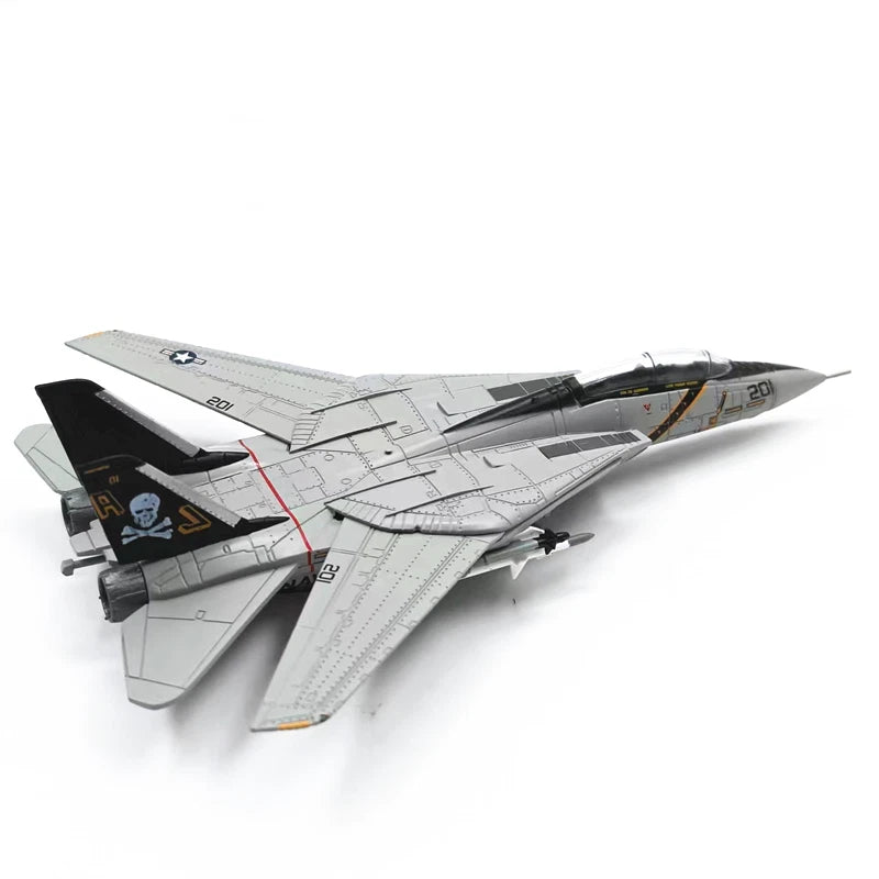 AF1 1/144 F-14A TOMCAT U.S.NAVY VF-84 JOLLY ROGERS AJ201 1978 Diecast 07FC0E-D4 - KOEEK