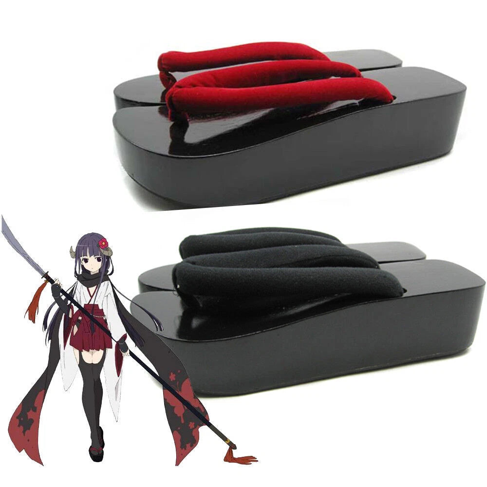 Inu x Boku SS Shirakiin Women Japanese Flip Flop Sandal Geta Clogs Cosplay Shoes 07FC0E-D4 - KOEEK