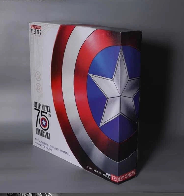 IN US! 1:1 Marvel Captain America 75th Anniversary Alloy Shield Collect Toy Gift 07FC0E-D4 - KOEEK