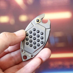 Outdoor EDC Fidget Toy Creative Bubble Fish Fidget Spinner Adult Stress Relief 07FC0E-D4 - KOEEK