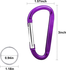 new 10 Pack 3'' Aluminum Spring Snap ['Golden', 'Red', 'Black', 'purple', 'Blue'] 07FC0E-D4 - KOEEK