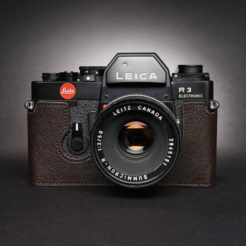 Leica R3 Camera Half Case Retro Cover Handmade  Leather Insert Case 07FC0E-D4 - KOEEK
