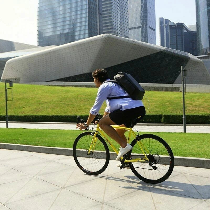 Men's Kingsons Beam Backpack Security Travel Bag Solar Panel Charging Efficiency 07FC0E-D4 - KOEEK