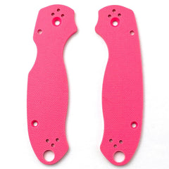 2PCS Custom Pink G10 Scales Handle Patch For Spyderco Para 3 Folding Knife C223 07FC0E-D4 - KOEEK