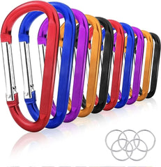 new 10 Pack 3'' Aluminum Spring Snap ['Golden', 'Red', 'Black', 'purple', 'Blue'] 07FC0E-D4 - KOEEK