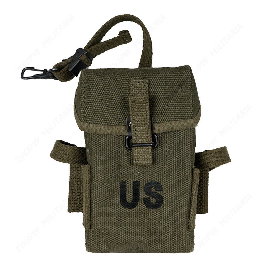 1pc Replica WWII Vietnam War M1956 M14 Army Canvas Pouch Bag Long Type Ammo Pack 07FC0E-D4 - KOEEK
