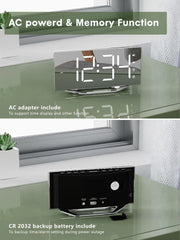new Extra Loud Vibrating Alarm Clock Normal Size, Silver Surface(with Bed Shaker) 07FC0E-D4 - KOEEK