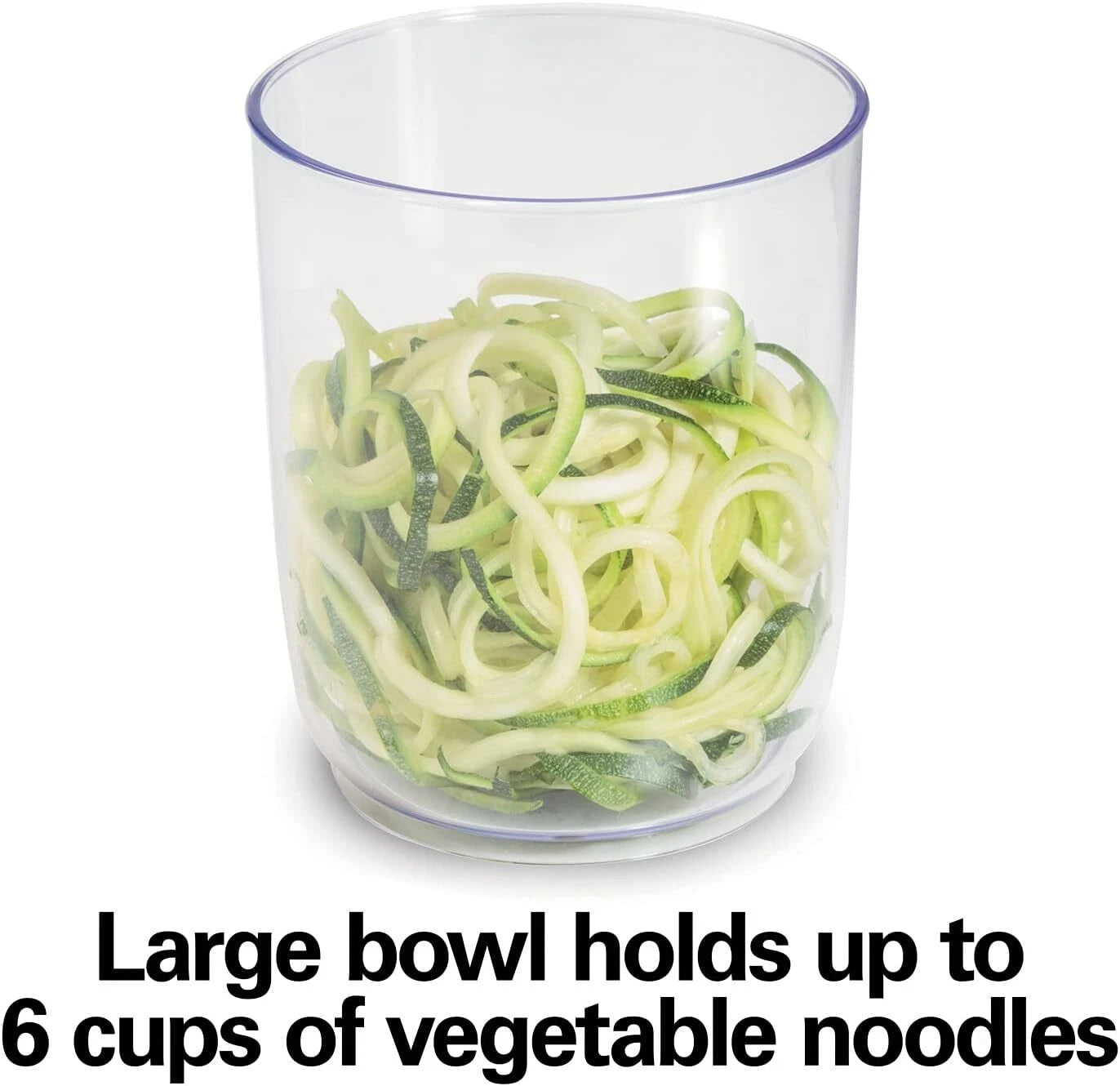 3-in-1 Electric Vegetable Spiralizer with 3 Cutting Cones, 6 Cups, Blac 07FC0E-D4 - KOEEK