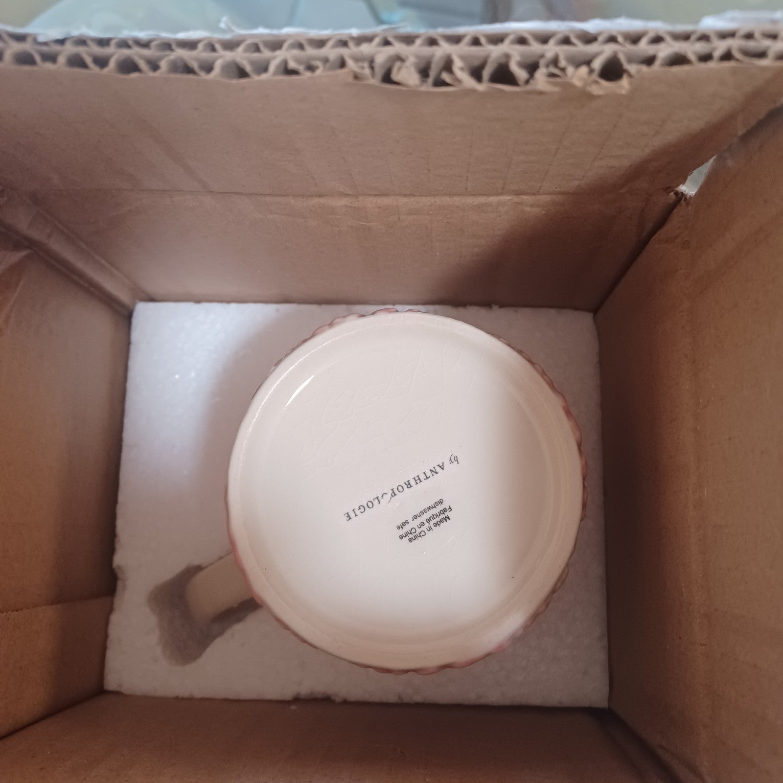 ANTHROPOLOGIE LILYPAD FLORAL MUG ANTHROPOLOGIE MUG ANTHROPOLOGIE CUP 💕BEAUTIFUL ANTHROPOLOGIE - KOEEK