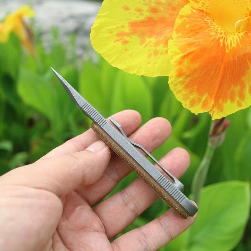 EDC Titanium Pry Bar Crowbar Bottle Opener Portable Pocket Outdoor Multi Tools 07FC0E-D4 - KOEEK