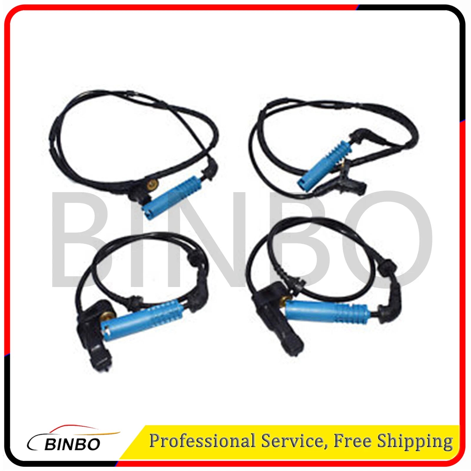 Set of 4 ABS Wheel Speed Sensor Front & Rear For BMW 325i 320i 318i 316i M3 318d 07FC0E-D4 - KOEEK