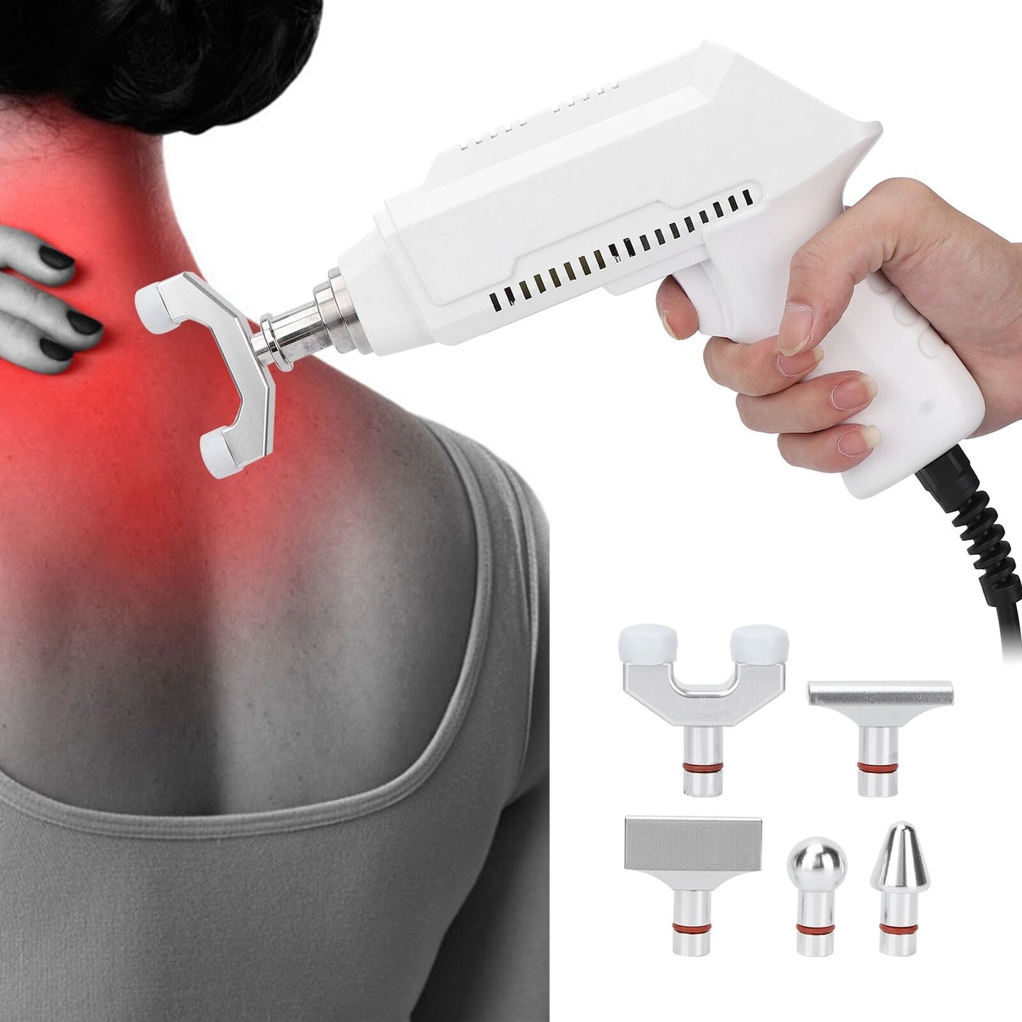 new Electric Spine Massager Complete Relax Corrector Massage Gun(EU Plug) HGF koeek - KOEEK