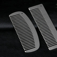 Titanium keychain Antistatic Comb Unique Fashion Comb Health Hair Hole Comb EDC EDC - KOEEK