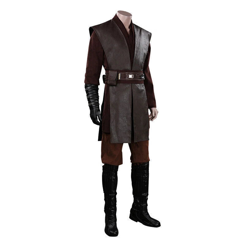 Anakin Skywalker Carnival Cosplay Outfit Halloween Full Set Party Gift 07FC0E-D4 - KOEEK
