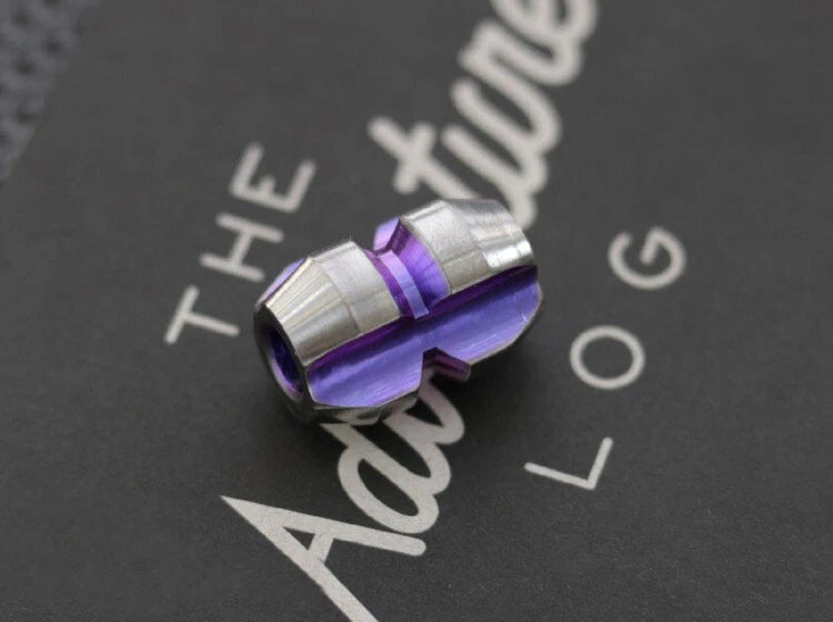 EDC Titanium Alloy Parachute Cord Pendant Lanyard Bead Keychain DIY Zipper Head 07FC0E-D4 - KOEEK