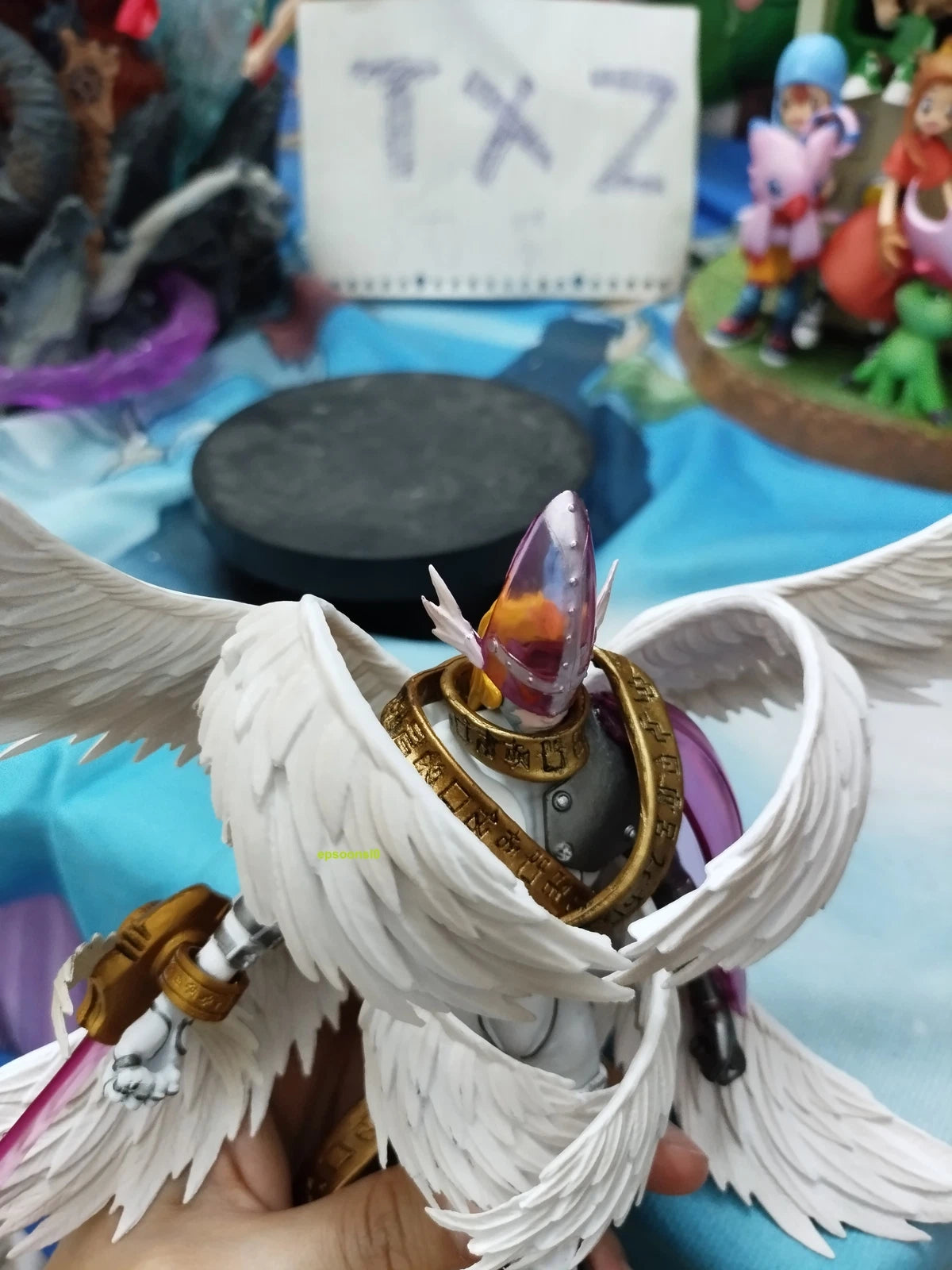 Digimon Adventure Holy Angemon PVC Model Collection 22CM Home Ornament TOY Gift 07FC0E-D4 - KOEEK