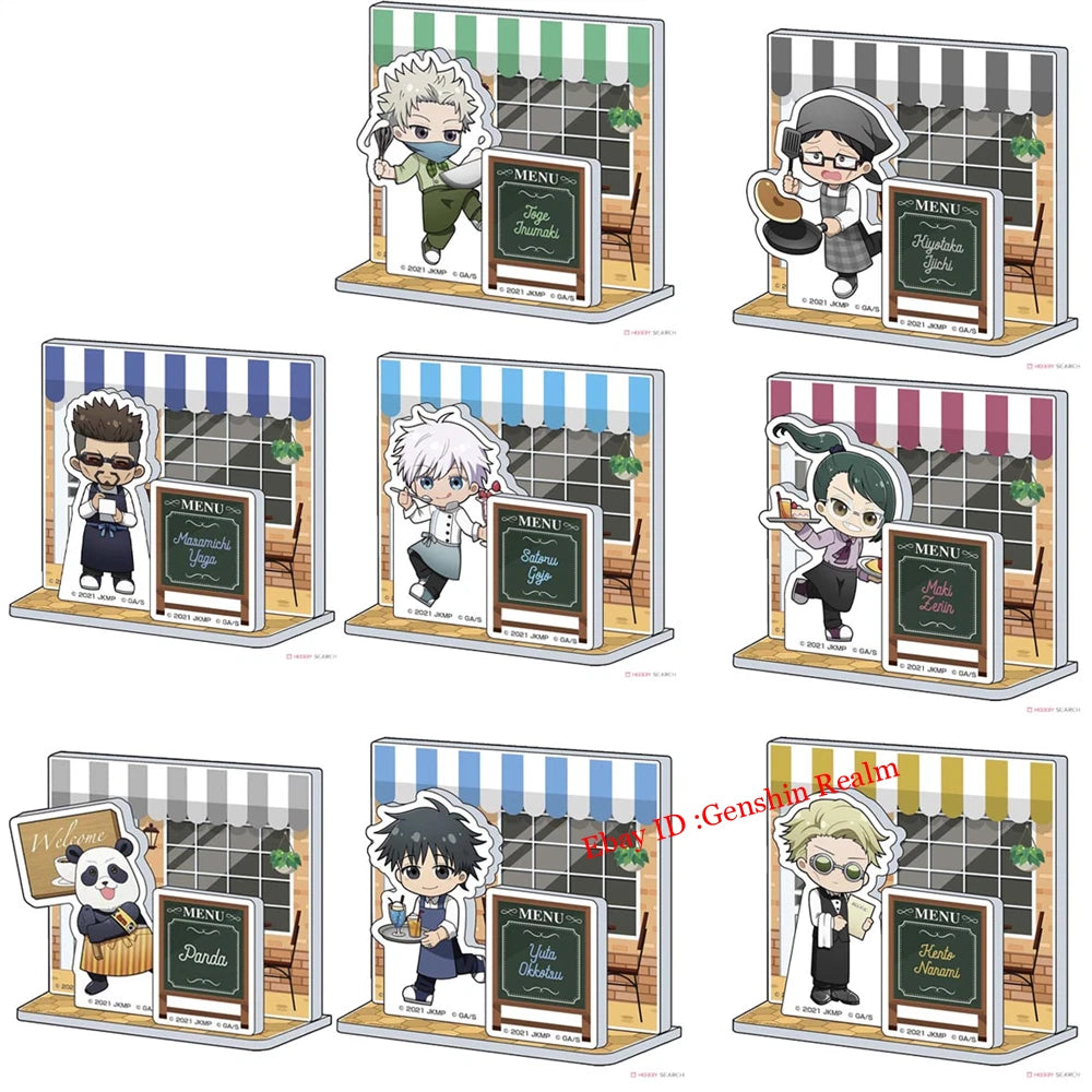 Anime Jujutsu Kaisen Fushiguro Megumi Restaurant Desktop Stand Figure Decor Gift 07FC0E-D4 - KOEEK