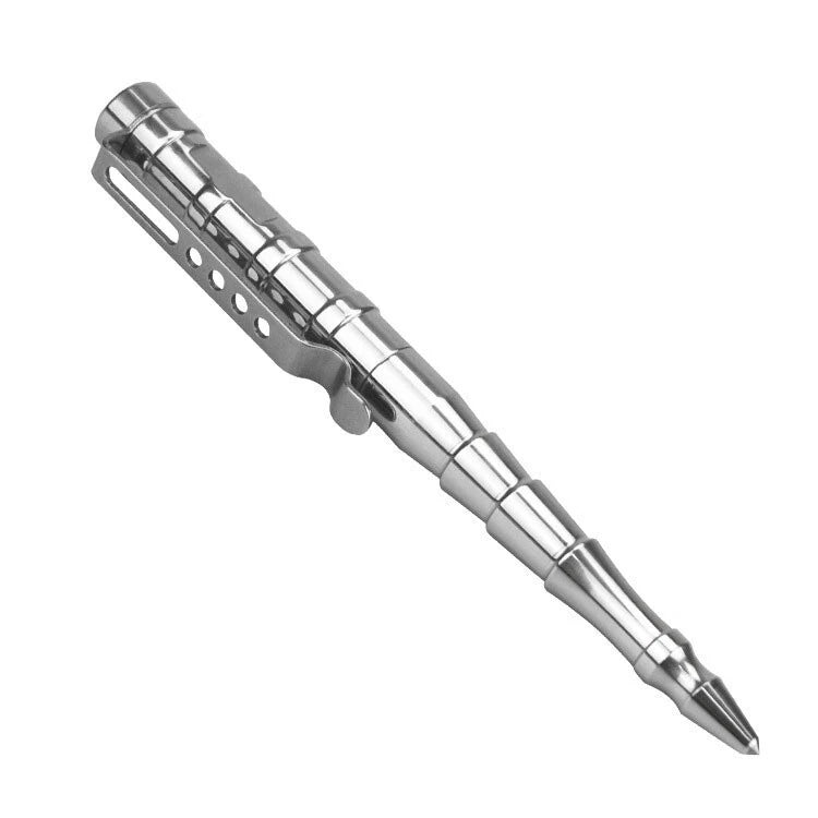 Practical Stainless Steel Ball Pen Signature Tactical Pens w 5pcs G2 Refills EDC 07FC0E-D4 - KOEEK
