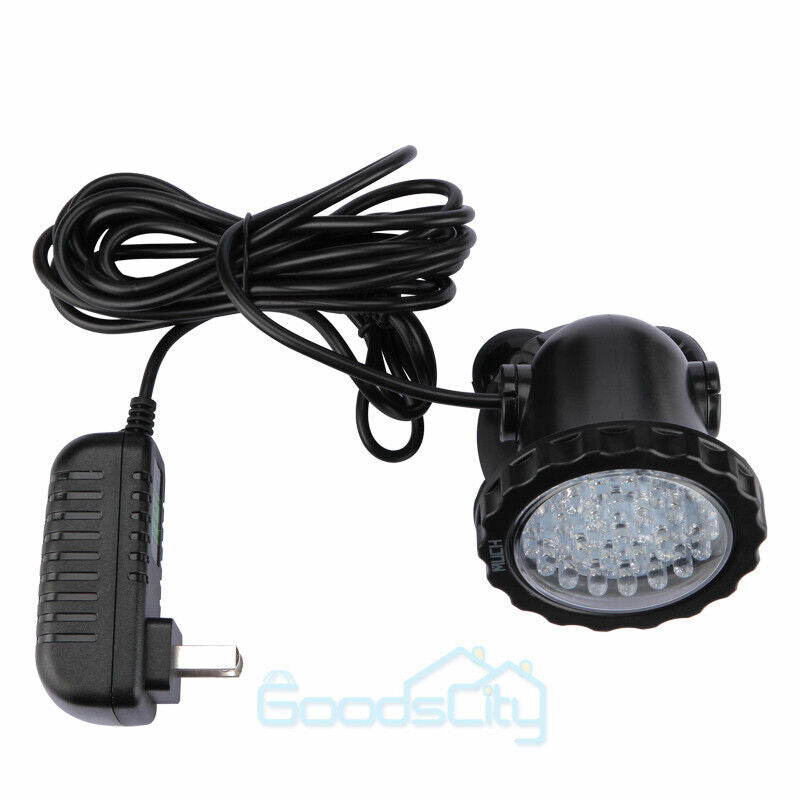 nye RGB Pond Lights Underwater 36 LED Havespots til Fish Aquarium US