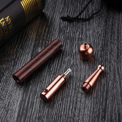 1pcs Metal Rose Gold Color Smoking Pipe Creative Pipes Aceessories Tobacco Pipe 07FC0E-D4 - KOEEK